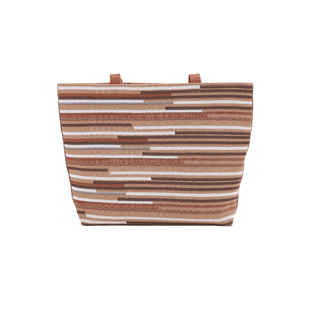SEYOUSE | Light and Pleasant Stripe Series | Spring/Summer Casual Striped Tote Bag with a Fun, Large Capacity, Comfortable, and Versatile Design